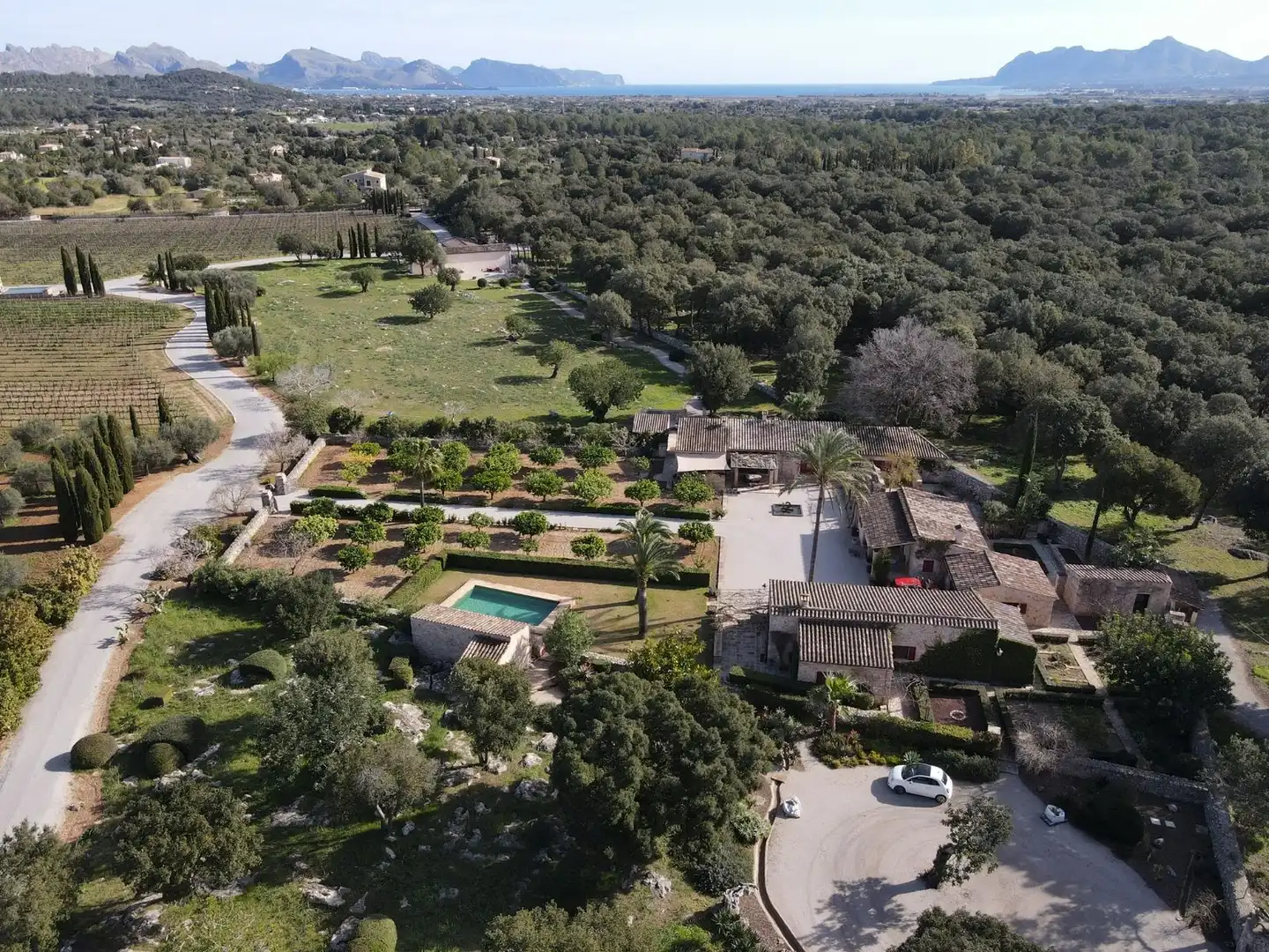 Jardín de Finca rústica en venta en Pollença con Aire acondicionado, Calefacción y Jardín privado