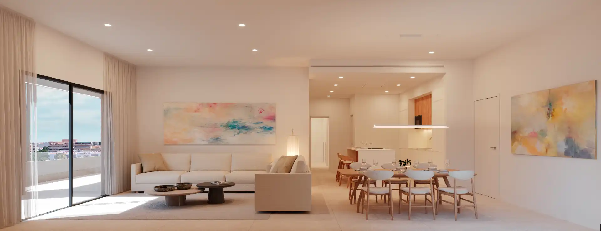 Living room of Flat for sale in Marbella  with Air Conditioner, Home automation and Community pool