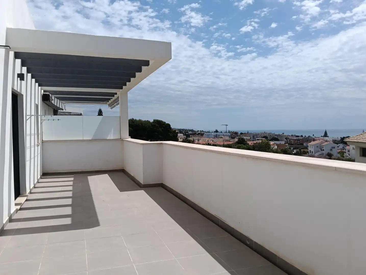 Terrace of Flat for rent in Rincón de la Victoria  with Air Conditioner, Heating and Parquet flooring