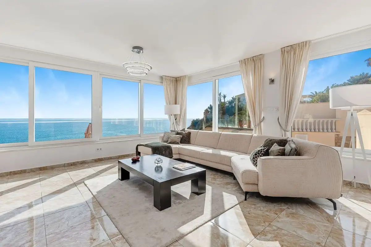 Living room of Houses for rent in El Campello  with Terrace, Swimming Pool and Furnished