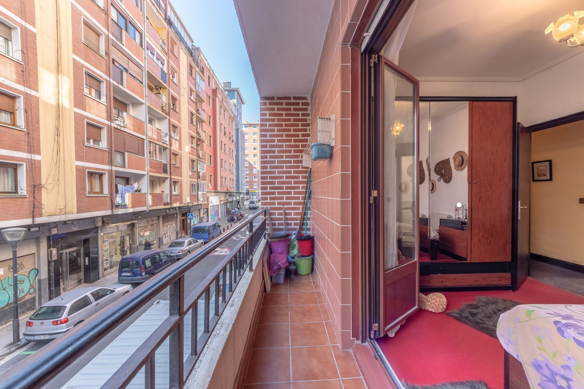 Balcony of Flat for sale in Bilbao   with Heating, Terrace and Furnished