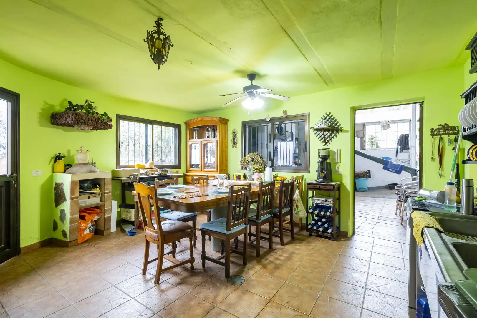 Comedor de Finca rústica en venta en San Cristóbal de la Laguna con Calefacción, Jardín privado y Terraza
