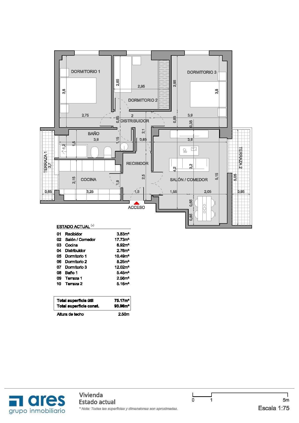 Piso en venta en  Madrid Capital con Calefacción y Terraza