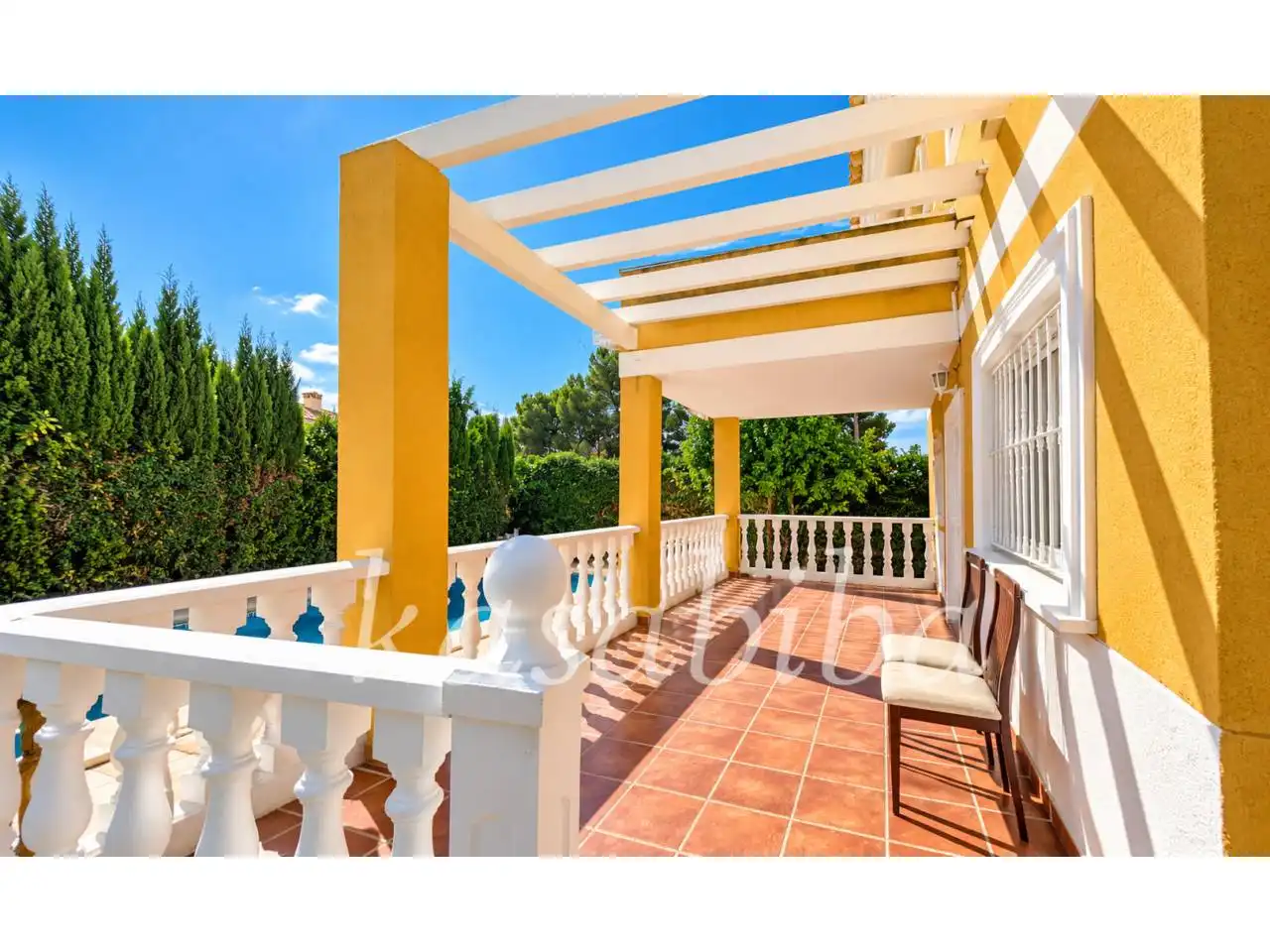 Terraza de Casa o chalet en venta en Chiva con Jardín privado, Terraza y Piscina