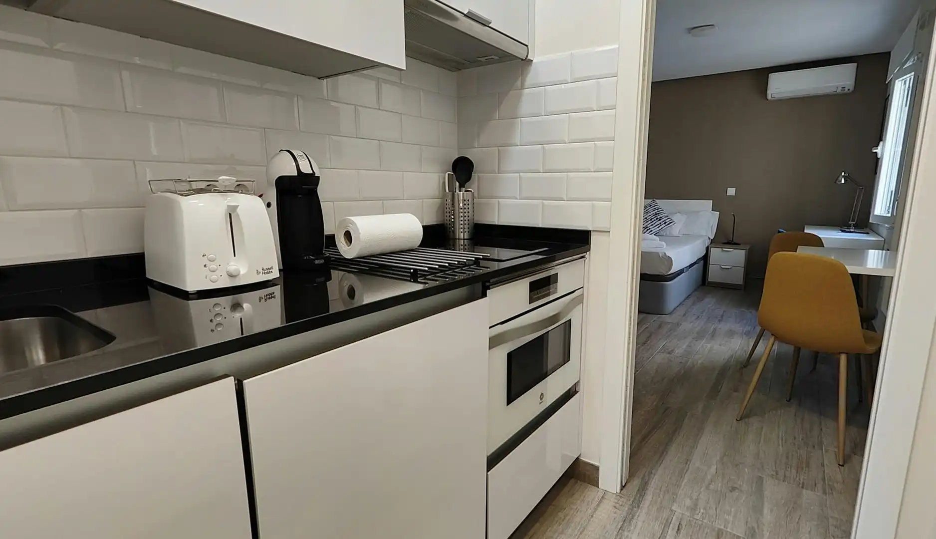 Küche von Wohnung zur Miete in Madrid mit Klimaanlage, Heizung und Möbliert