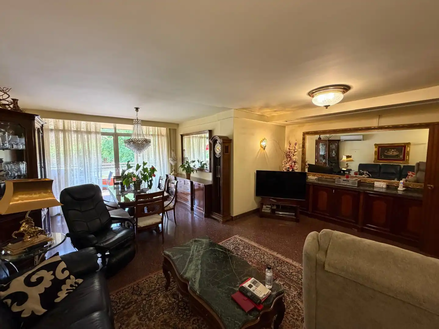 Living room of Flat for sale in Lleida  with Air Conditioner, Heating and Furnished