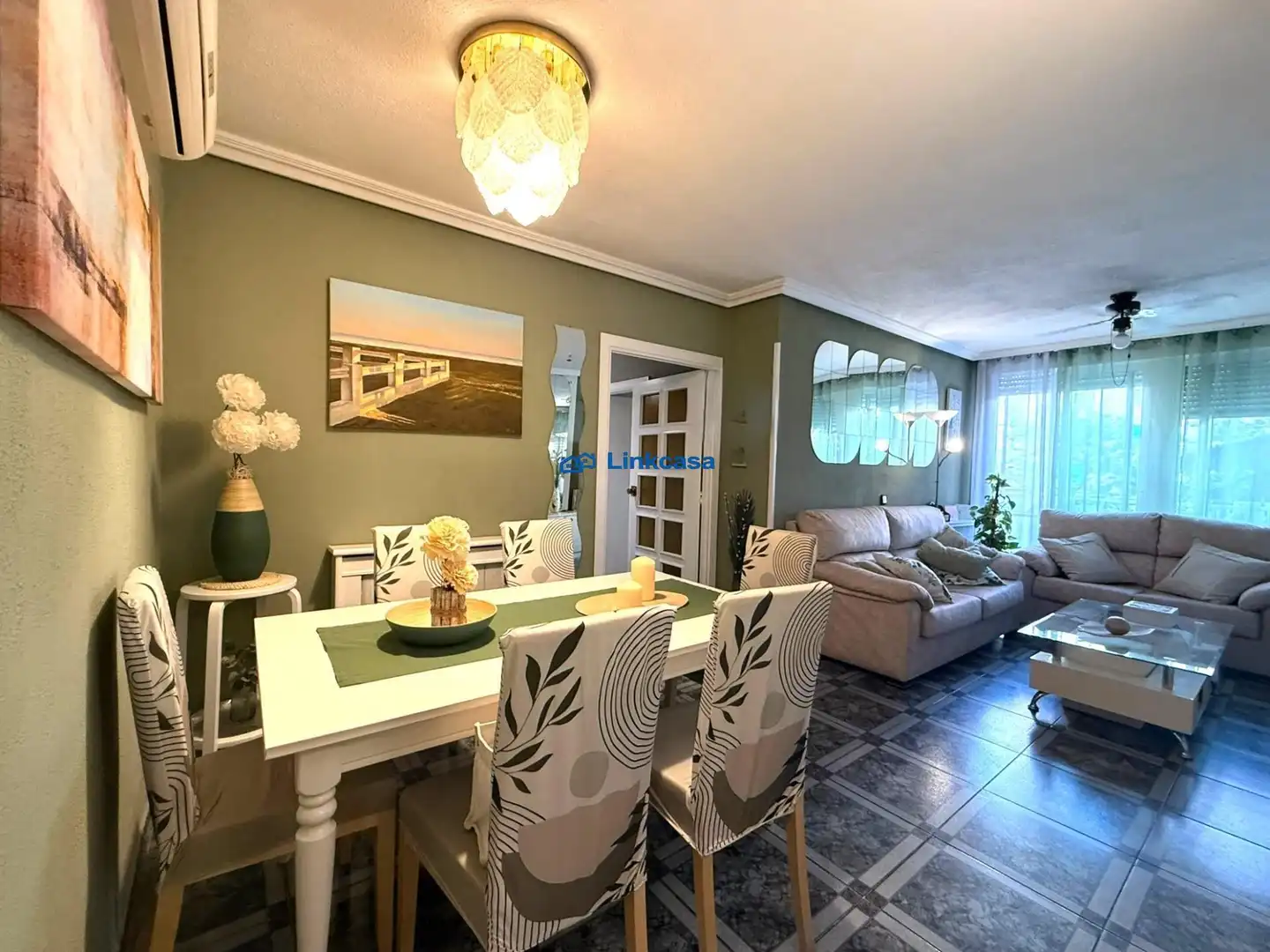 Dining room of Flat for sale in Madrid  with Air Conditioner, Heating and Private garden