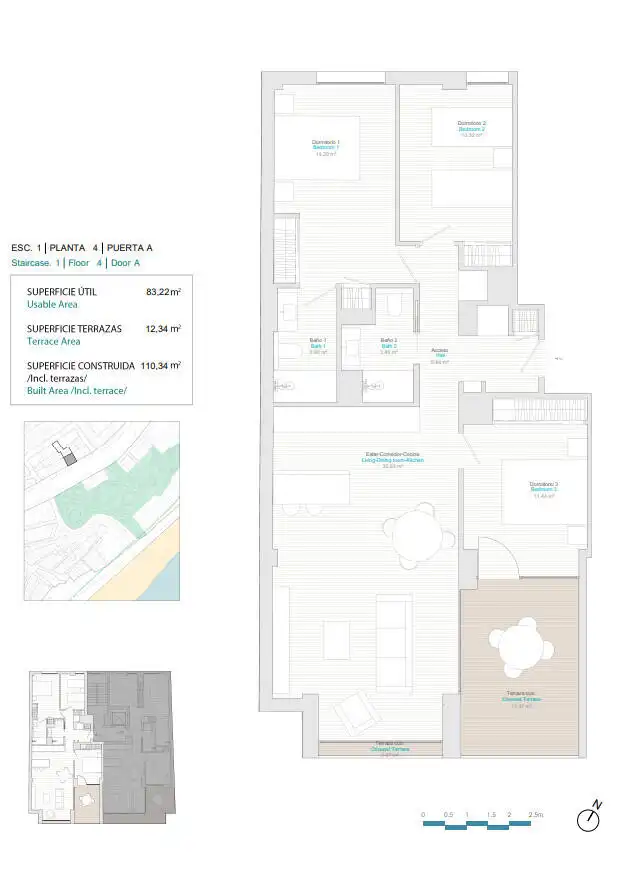 Apartament amb terrassa en venda a Centro Urbano, imagen 12