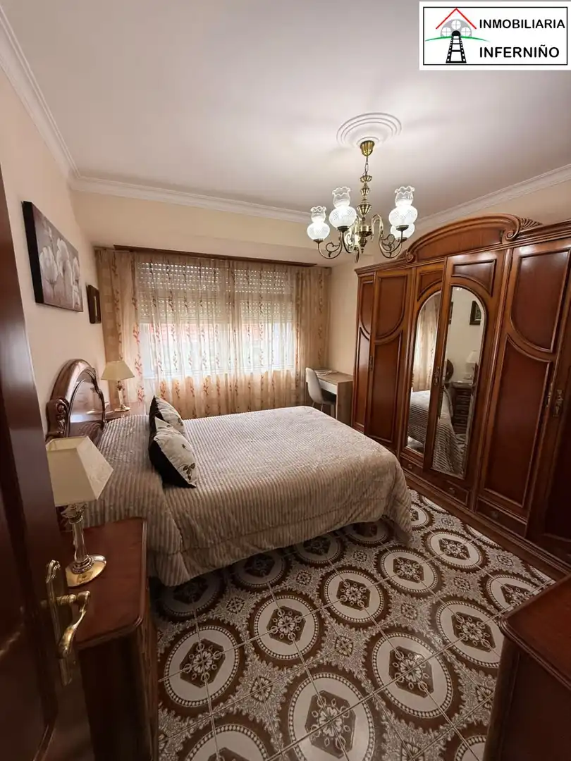 Bedroom of Flat for rent in Ferrol  with Terrace