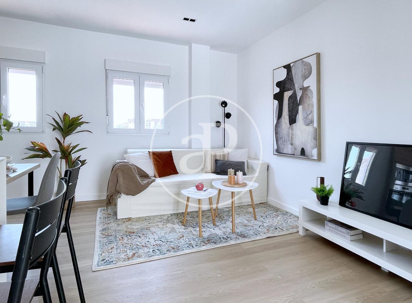 Living room of Attic for sale in  Valencia Capital  with Air Conditioner, Heating and Terrace