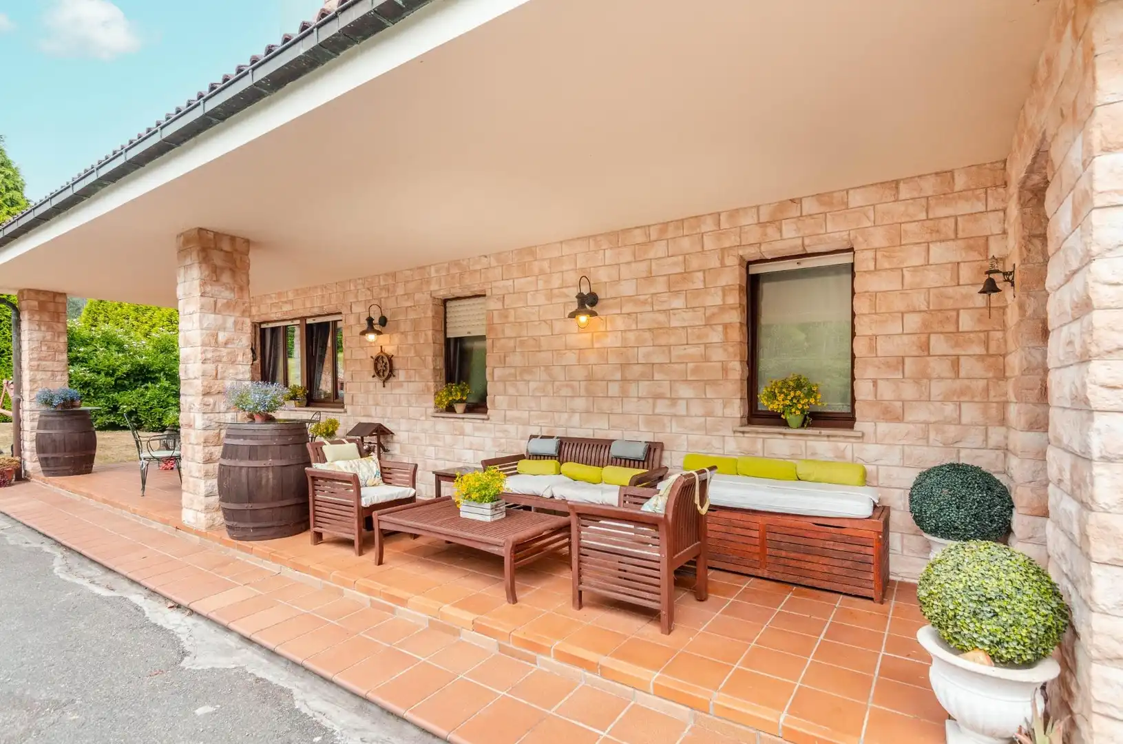 Terraza de Casa o chalet en venta en Pravia con Calefacción, Jardín privado y Parquet