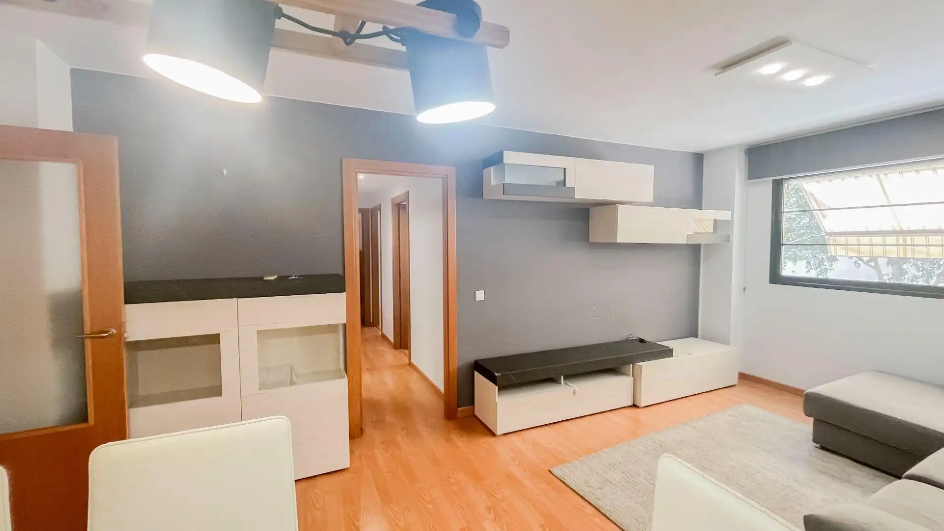 Sala de estar de Piso de alquiler en Massalfassar con Aire acondicionado y Balcón