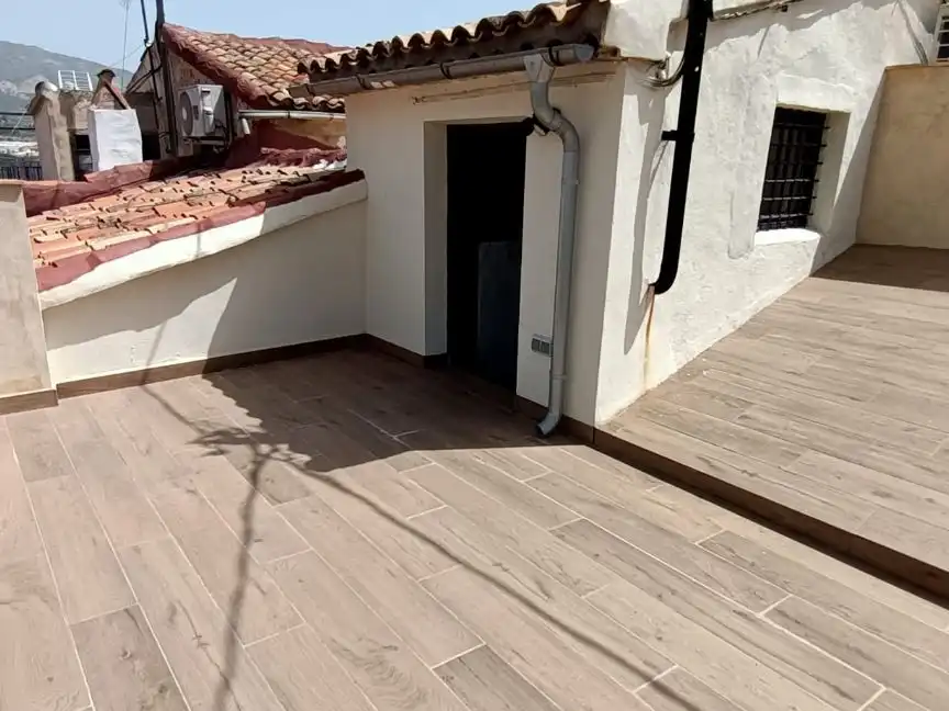 Terrasse von Wohnung zur Miete in Alcoy / Alcoi mit Klimaanlage, Terrasse und Balkon