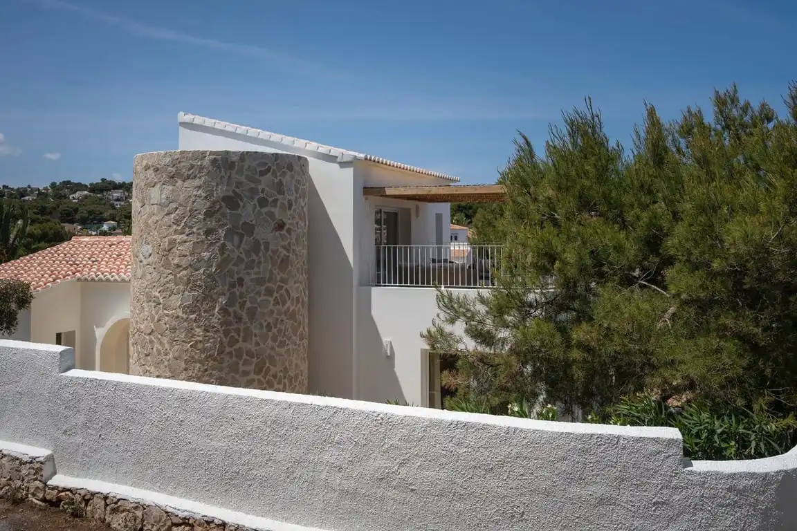 Vista exterior de Casa o chalet de alquiler en Jávea / Xàbia con Aire acondicionado, Trastero y Piscina