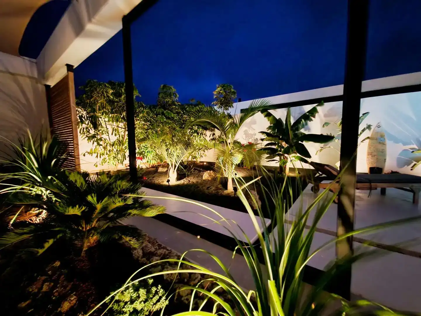 Terrasse von Wohnung zum Verkauf in La Oliva mit Klimaanlage, Privatgarten und Schwimmbad