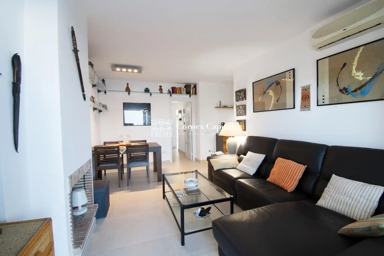 Living room of Flat for sale in Castell d'Aro, Platja d'Aro i s'Agaró  with Air Conditioner, Heating and Private garden