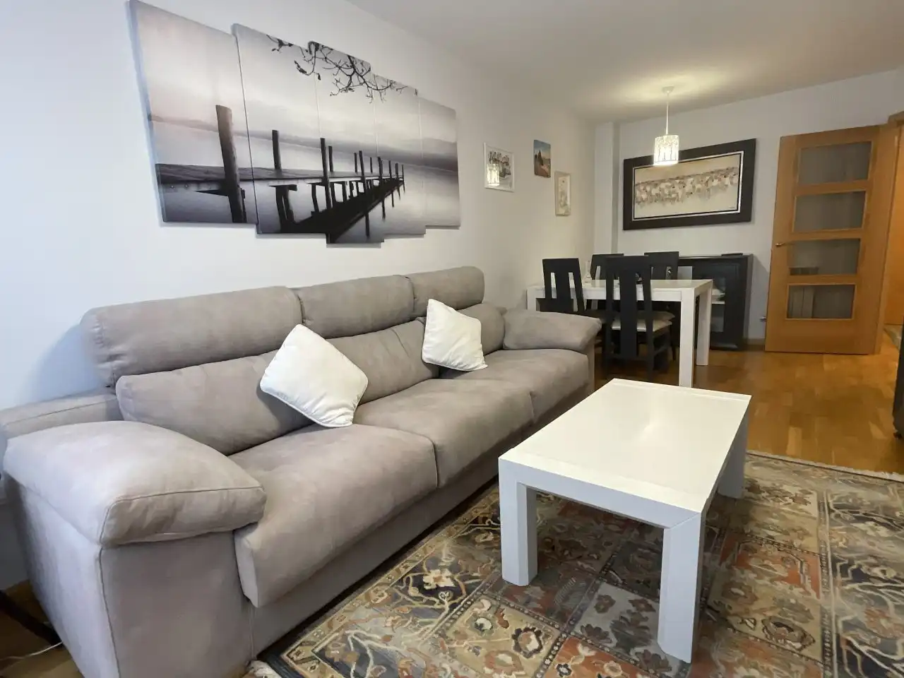 Sala de estar de Piso en venta en Santo Domingo de la Calzada con Amueblado