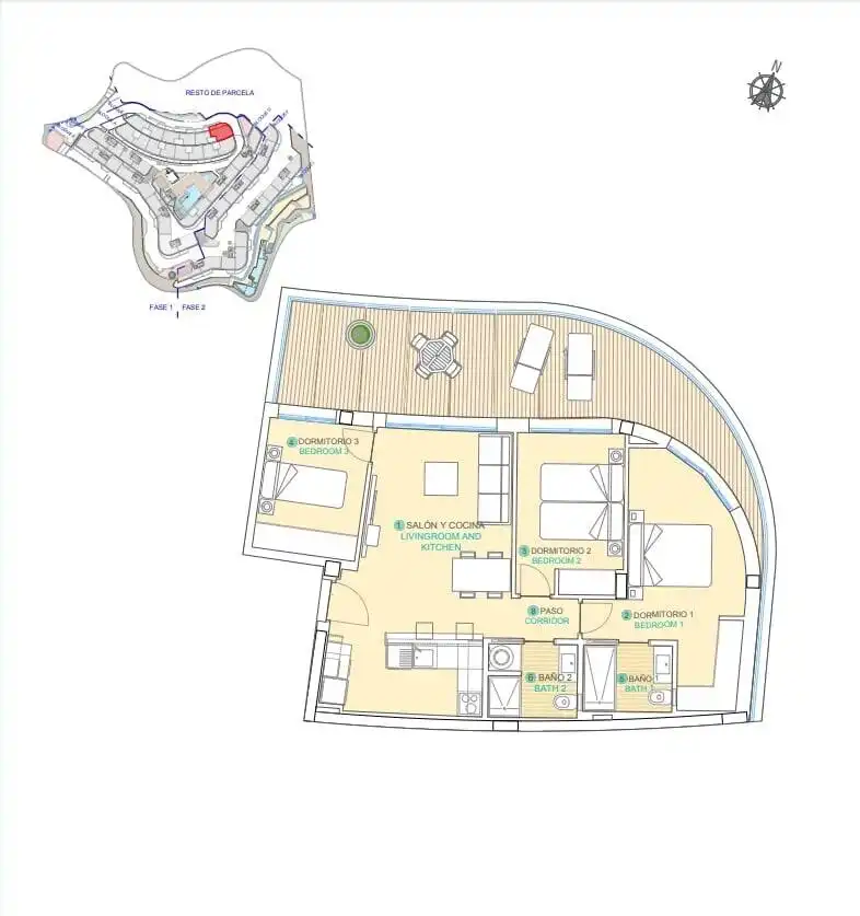 Mini appartamento con terrazza in vendita a Isla del Fraile, imagen 49