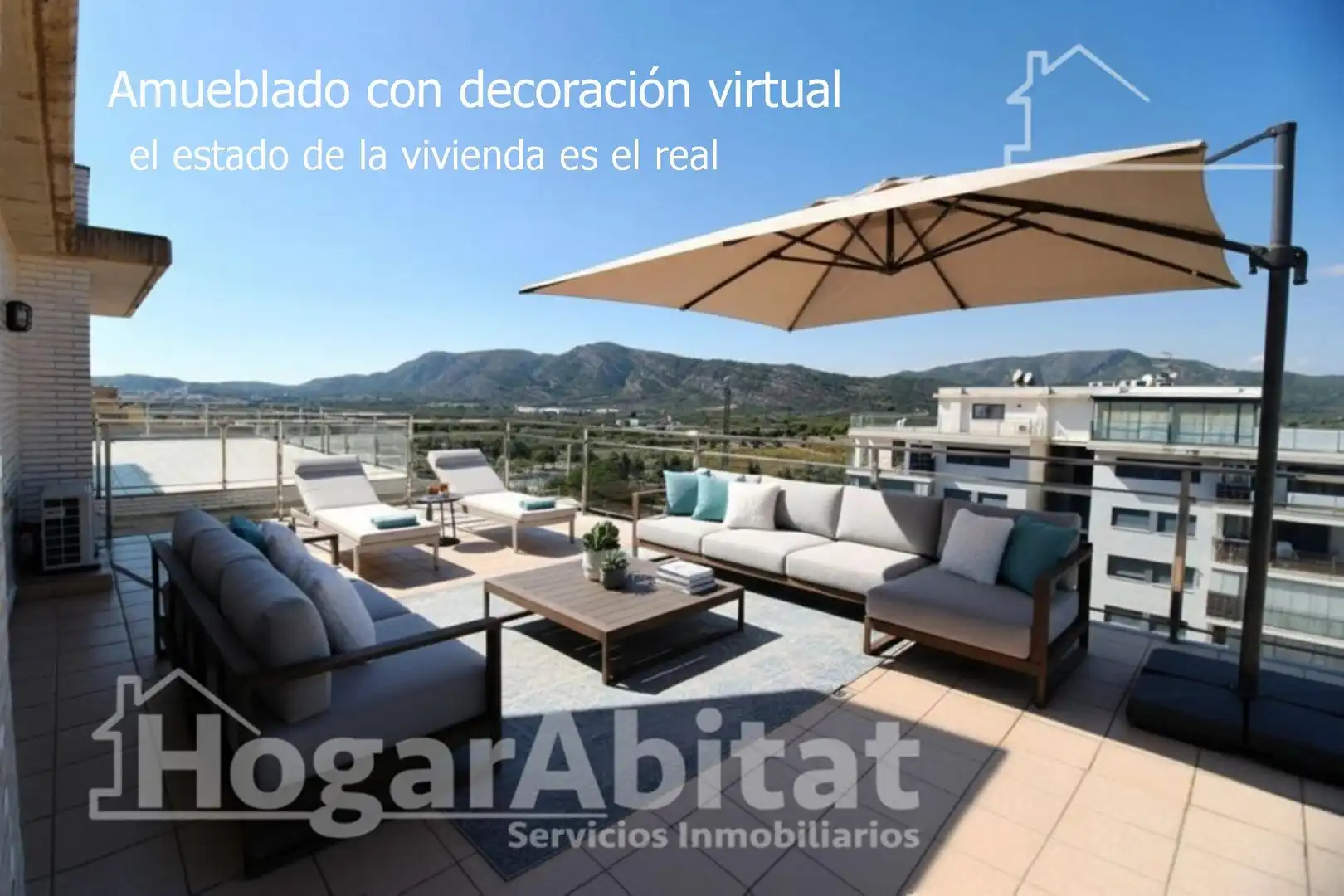 Terraza de Ático en venta en Oropesa del Mar / Orpesa con Aire acondicionado, Terraza y Amueblado