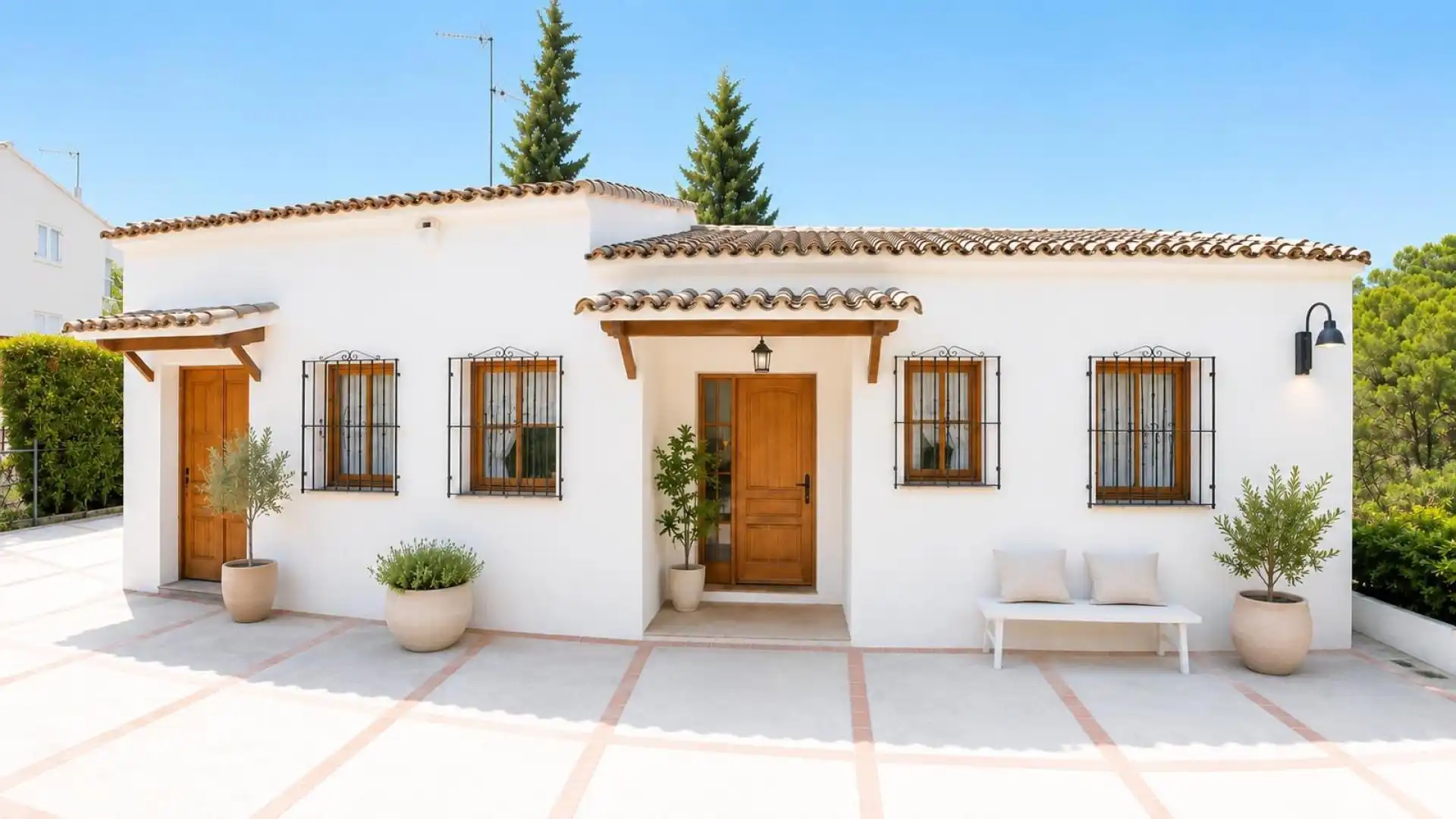Vista exterior de Casa o chalet en venta en El Real de Gandia con Aire acondicionado, Terraza y Piscina
