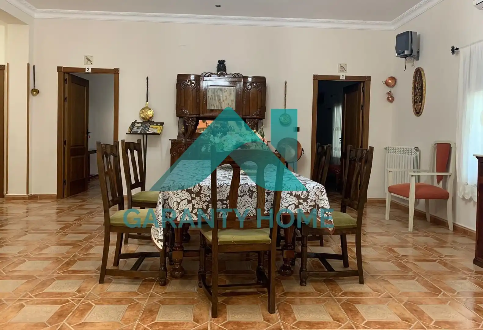 Menjador de Casa o xalet en venda en Almoharín amb Aire condicionat, Calefacció i Jardí privat