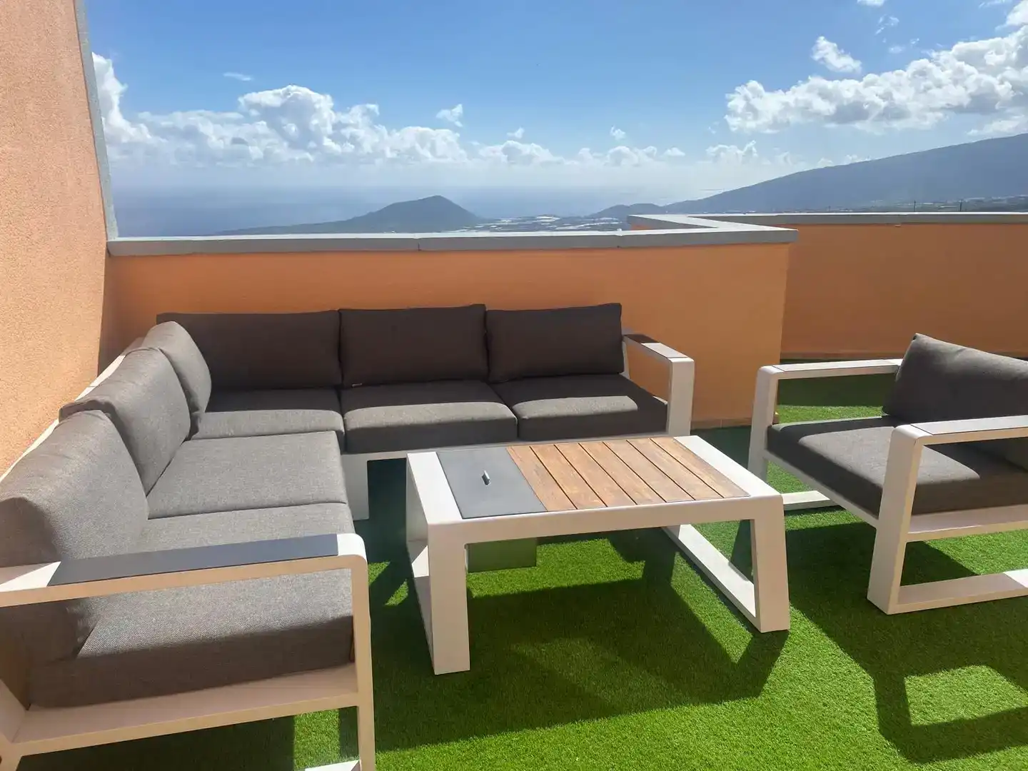 Terraza de Dúplex de alquiler en Candelaria con Jardín privado, Amueblado y Balcón