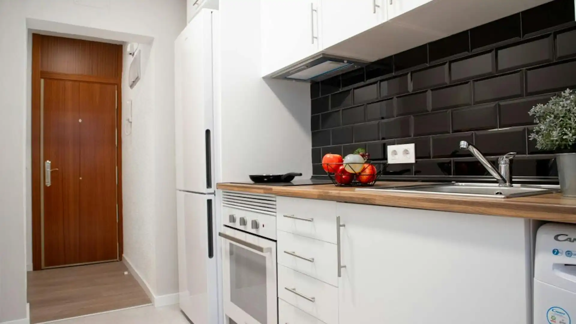 Küche von Wohnung zur Miete in Madrid mit Heizung, Möbliert und Waschmaschine