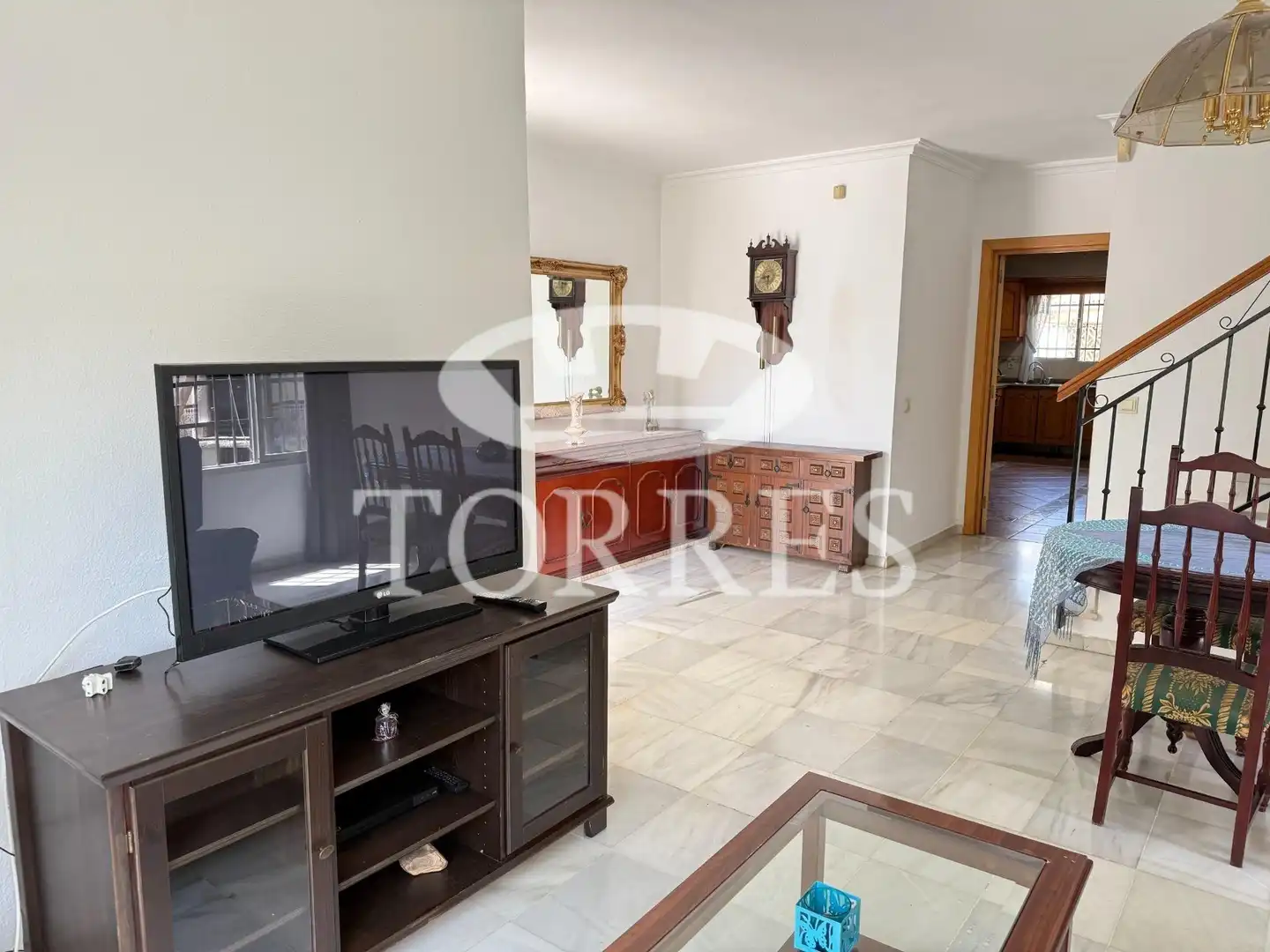 Sala de estar de Casa adosada en venta en Málaga con Terraza, Balcón y Piscina comunitaria