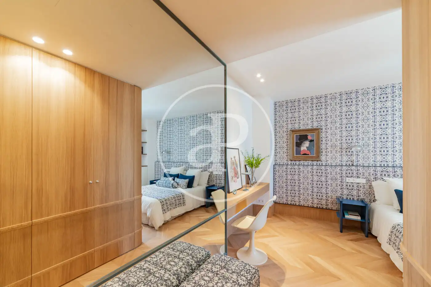 Schlafzimmer von Wohnung zum Verkauf in Madrid mit Klimaanlage, Heizung und Terrasse