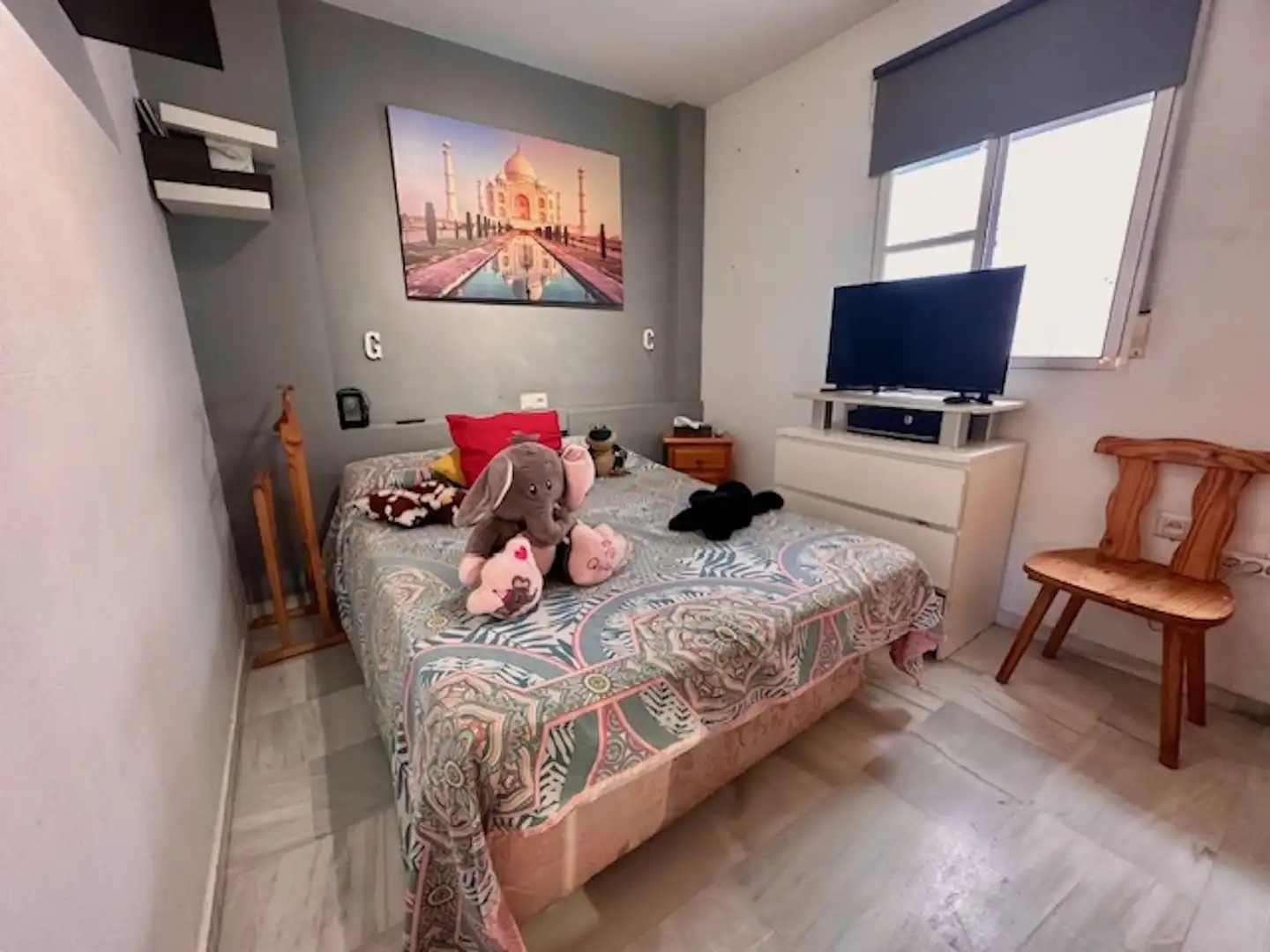 Bedroom of Flat for sale in Marbella  with Air Conditioner and Furnished