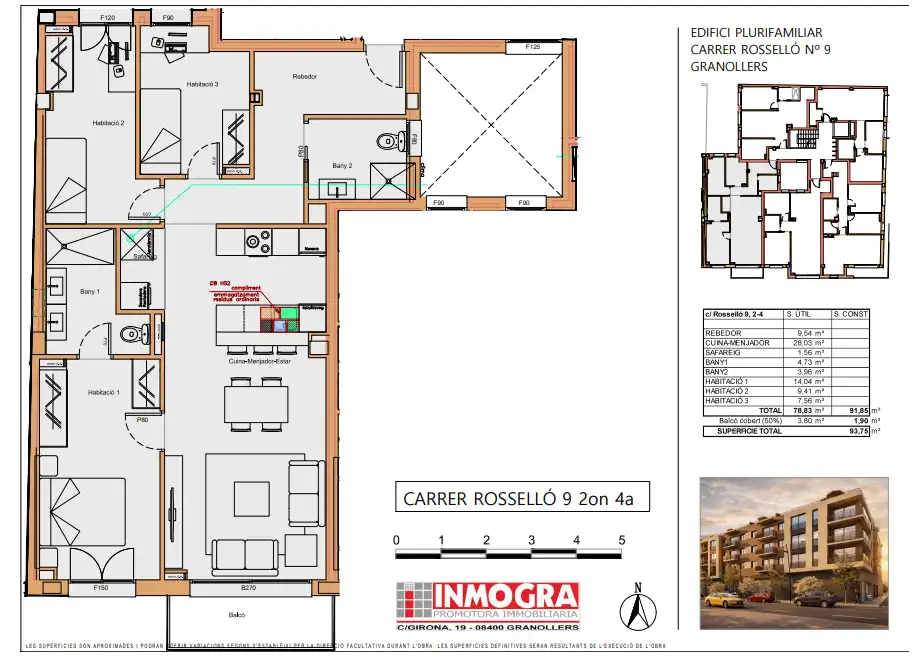 Piso en venta en Granollers con Aire acondicionado y Terraza