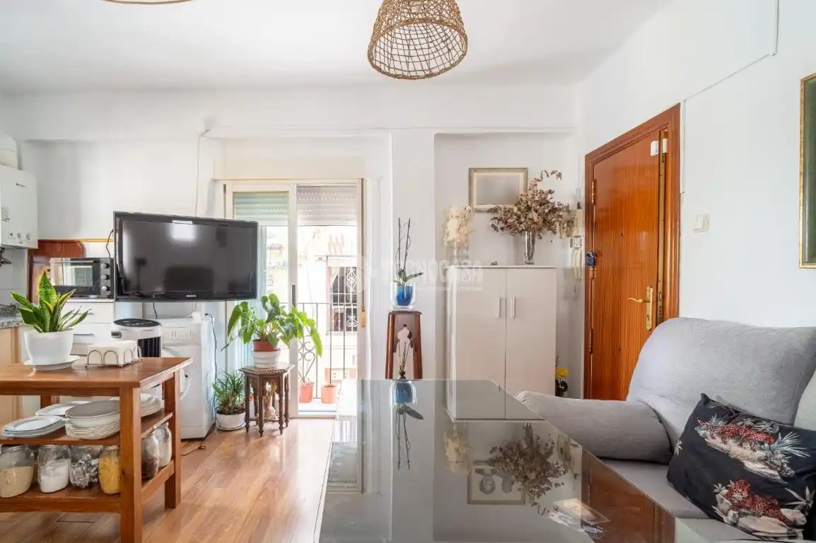 Sala d'estar de Pis en venda en Granada amb Aire condicionat i Balcó