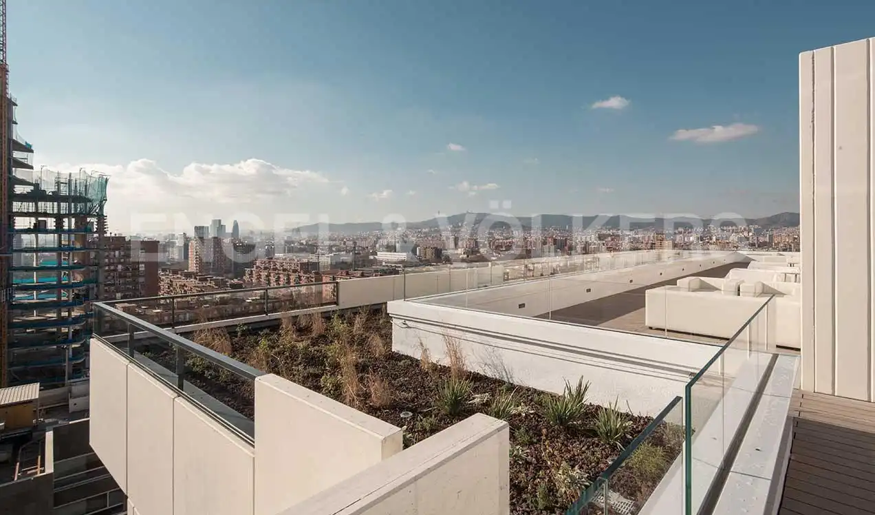 Terrace of Flat for sale in Barcelona  with Air Conditioner, Heating and Parquet flooring