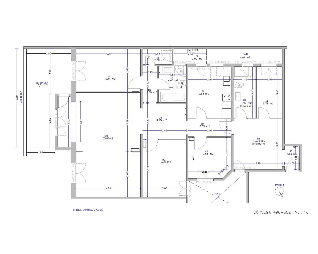 Flat for rent in Barcelona  with Heating, Terrace and Oven