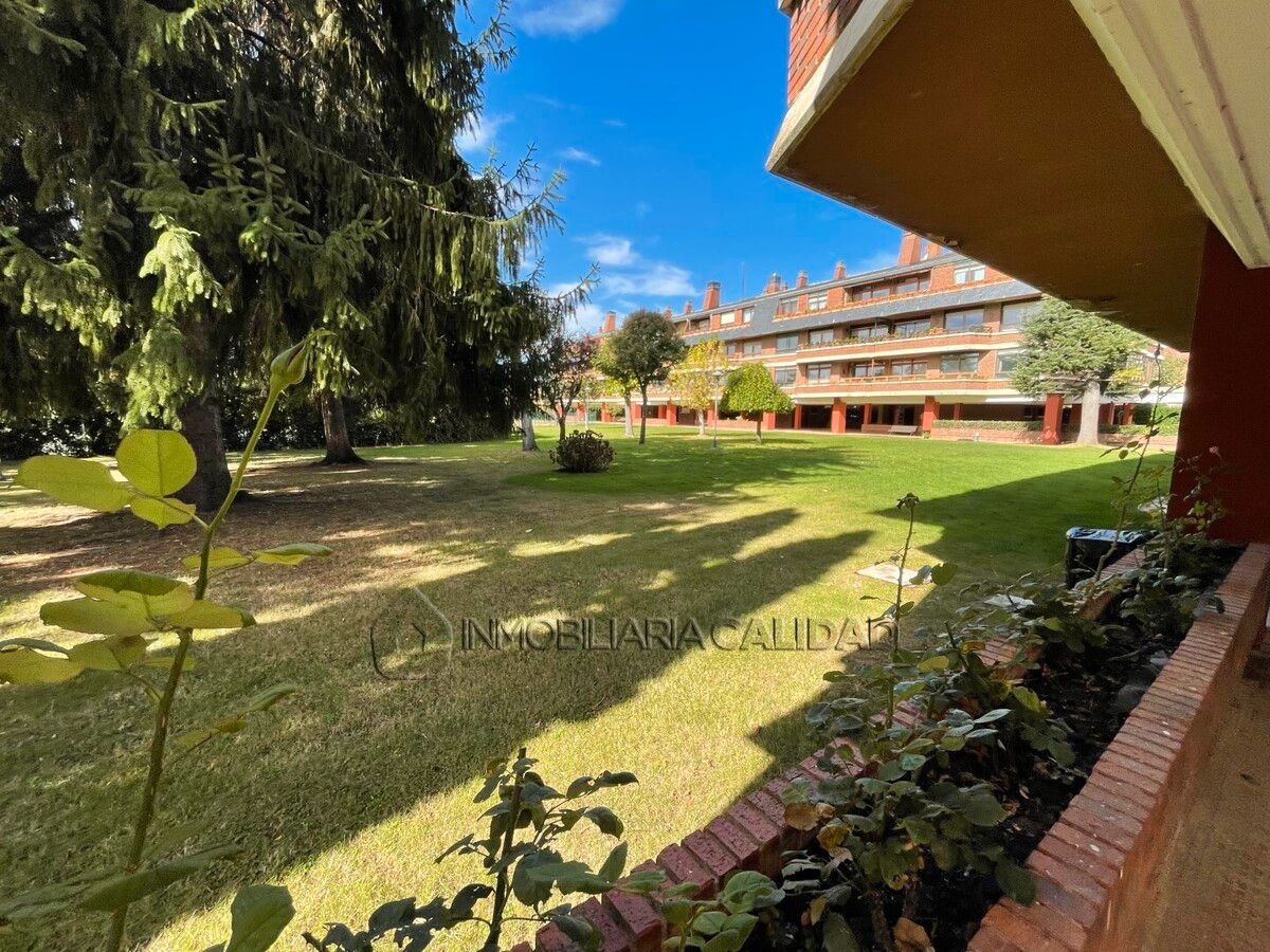 Jardí de Pis de lloguer en Burgos Capital amb Calefacció, Piscina i Moblat