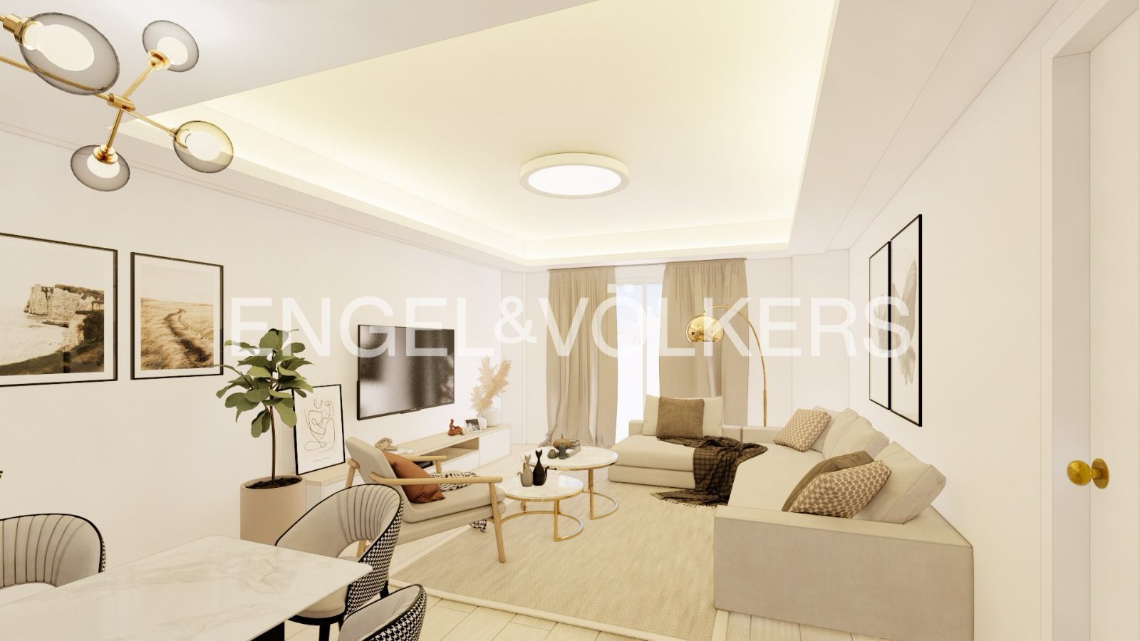 Living room of Flat for sale in  Madrid Capital  with Air Conditioner, Heating and Terrace