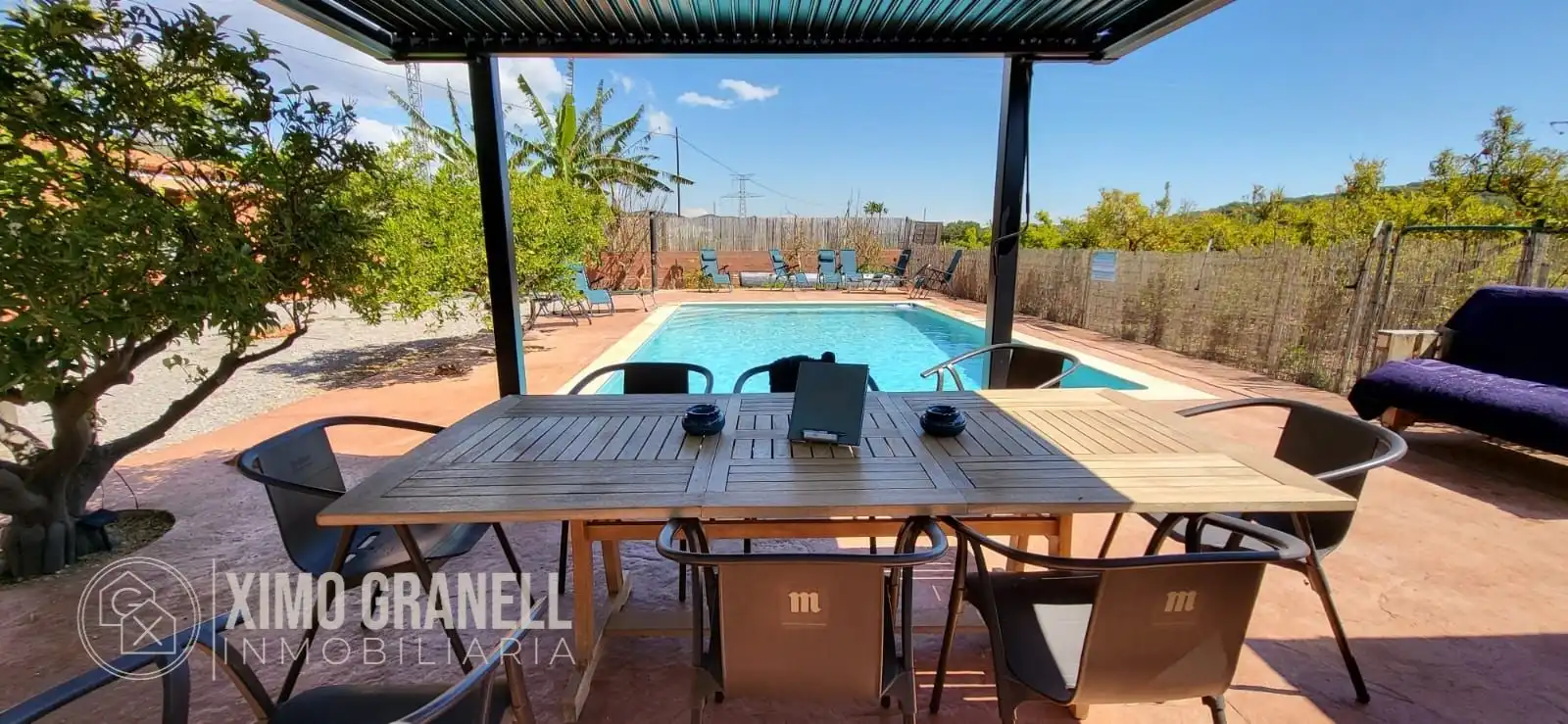 Terrasse von Country house zum Verkauf in Sagunto / Sagunt mit Klimaanlage, Heizung und Privatgarten