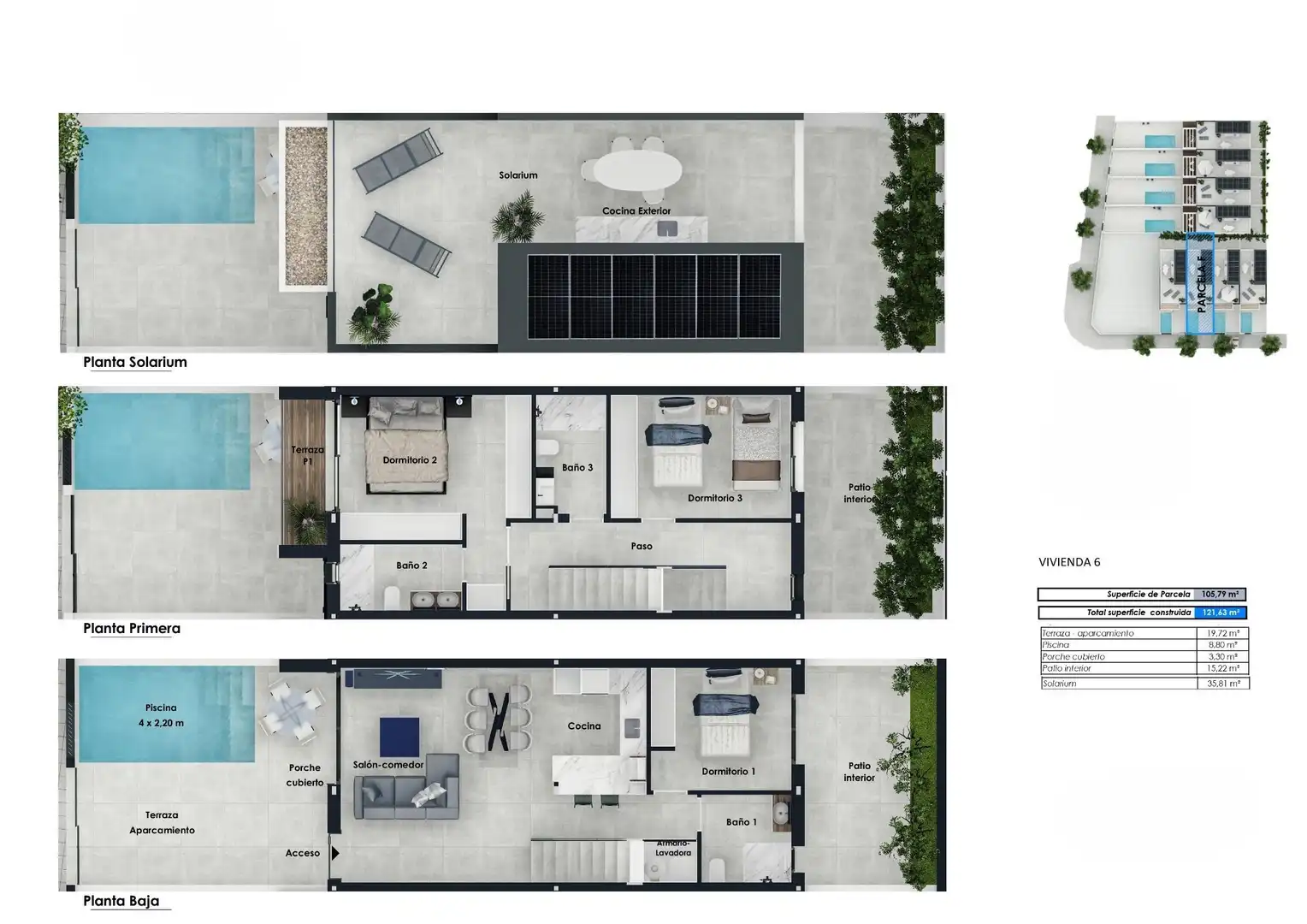 Casa a schiera con terrazza in vendita a Pilar de la Horadada ciudad, imagen 20