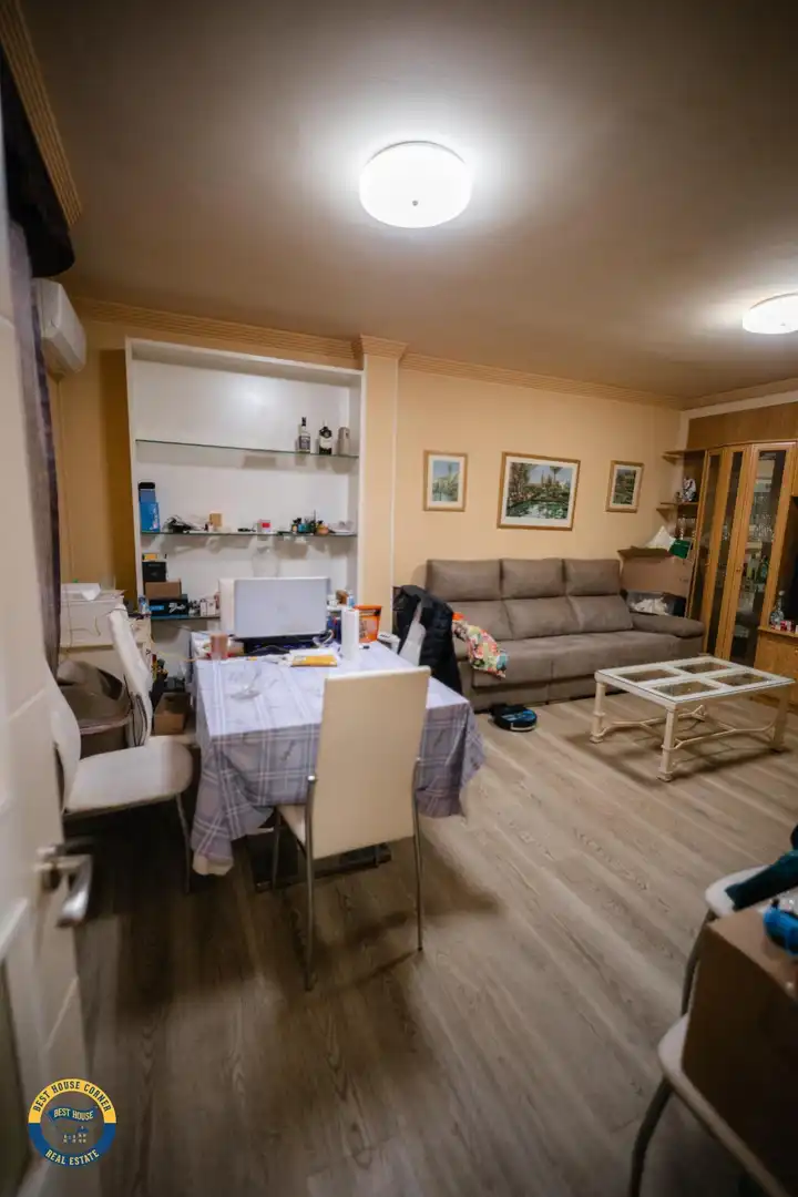 Sala de estar de Casa adosada en venta en Los Santos de Maimona con Aire acondicionado y Terraza