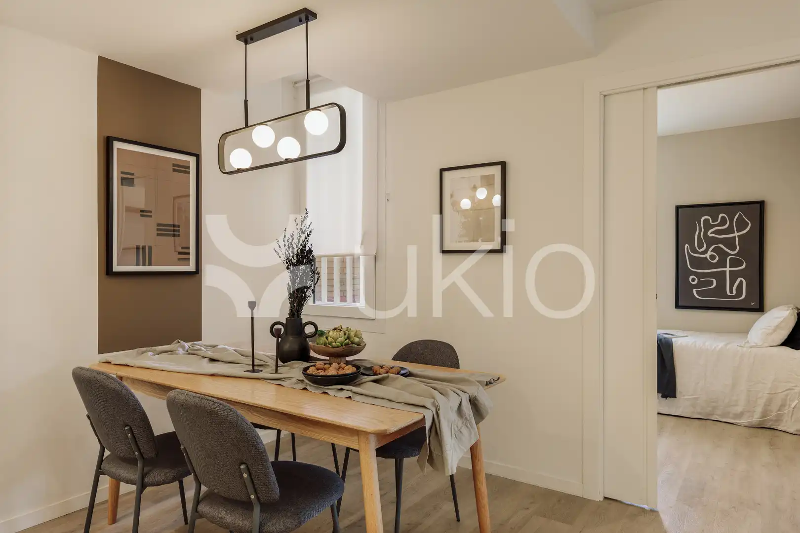 Menjador de Apartament de lloguer en Barcelona amb Aire condicionat, Calefacció i Terrassa