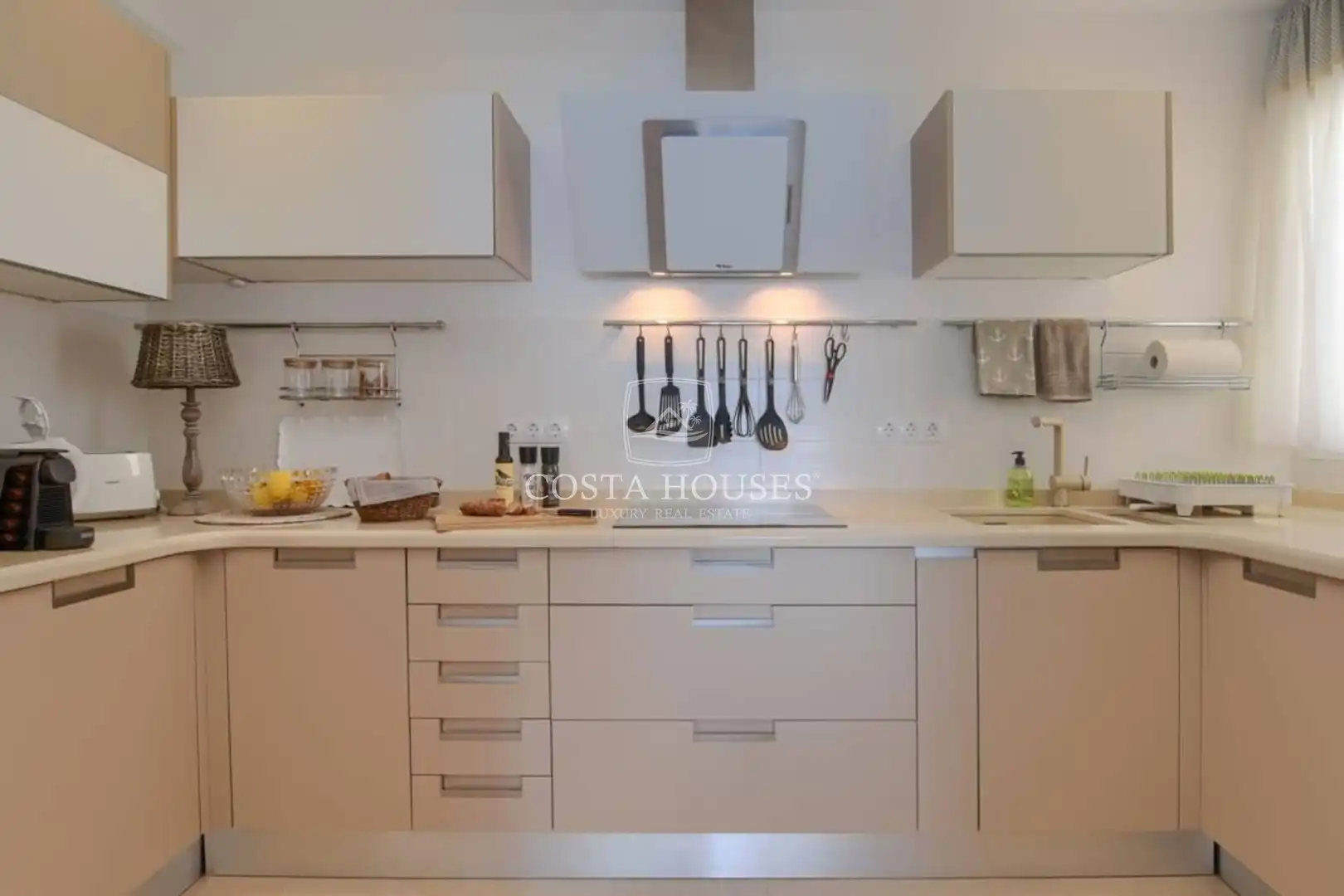 Cocina de Ático en venta en Moraira con Aire acondicionado, Jardín privado y Terraza