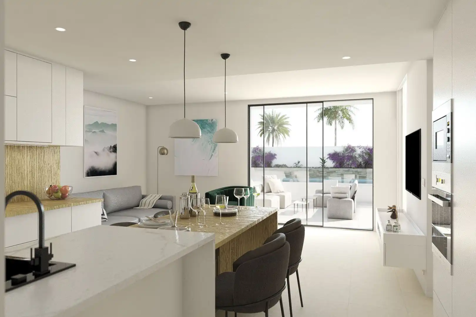 Cocina de Apartamento en venta en San Pedro del Pinatar con Balcón