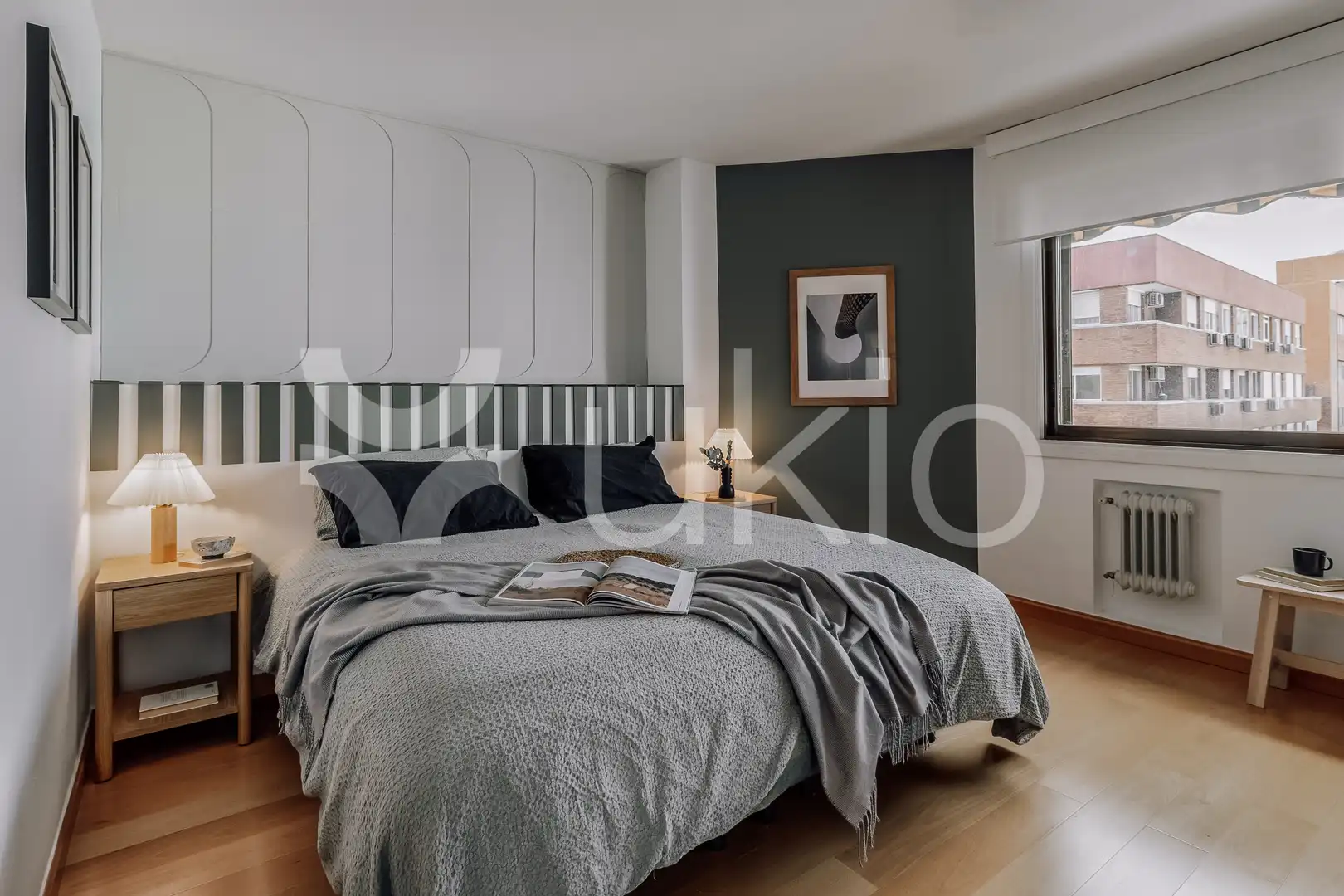 Habitación de Apartamento de alquiler en Madrid con Aire acondicionado, Calefacción y Amueblado