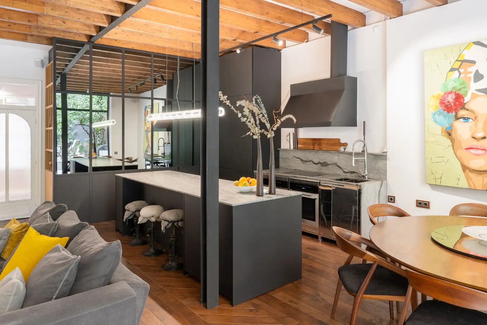 Cocina de Casa o chalet en venta en Barcelona con Aire acondicionado, Calefacción y Jardín privado