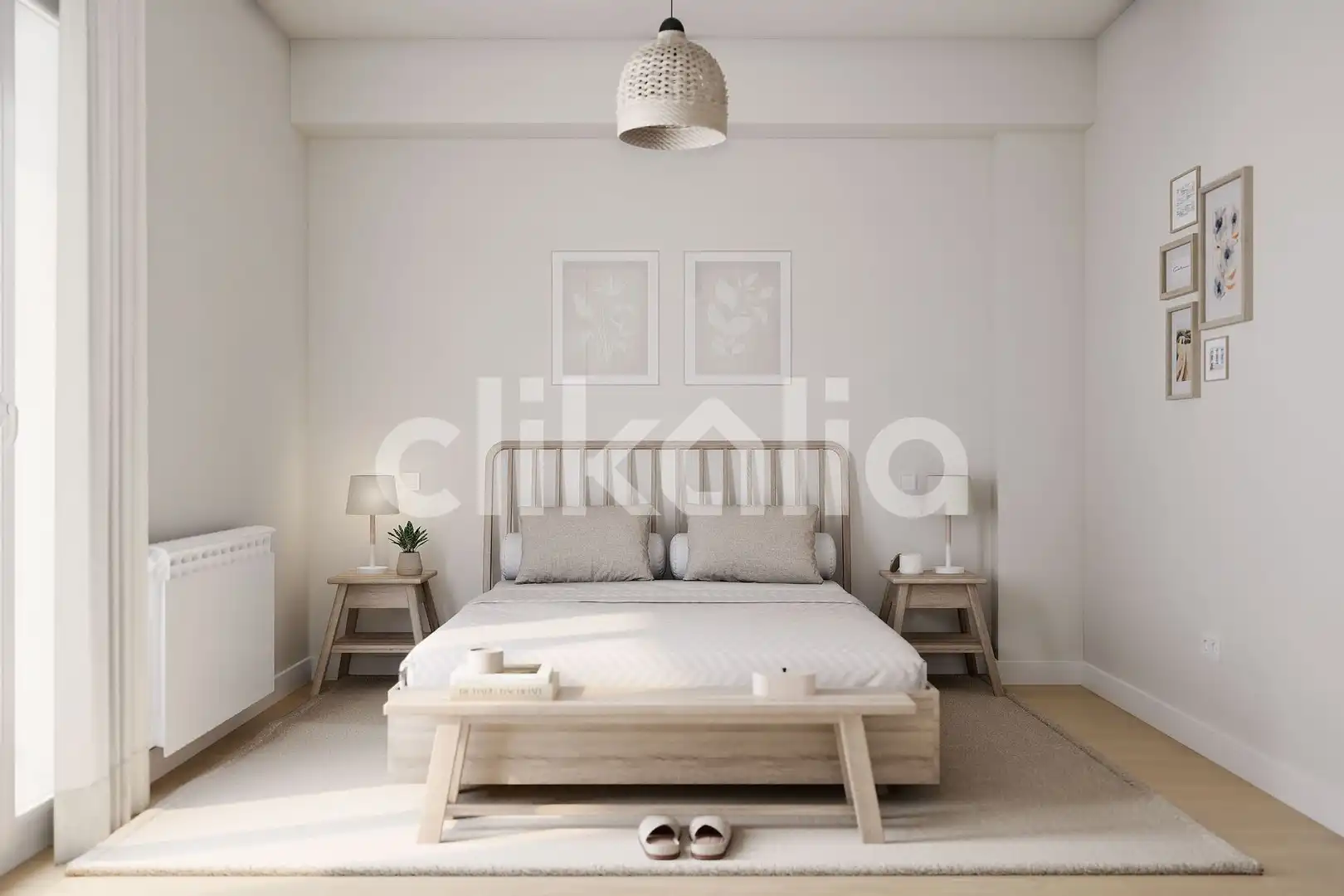 Bedroom of Flat for sale in Madrid  with Air Conditioner, Heating and Terrace