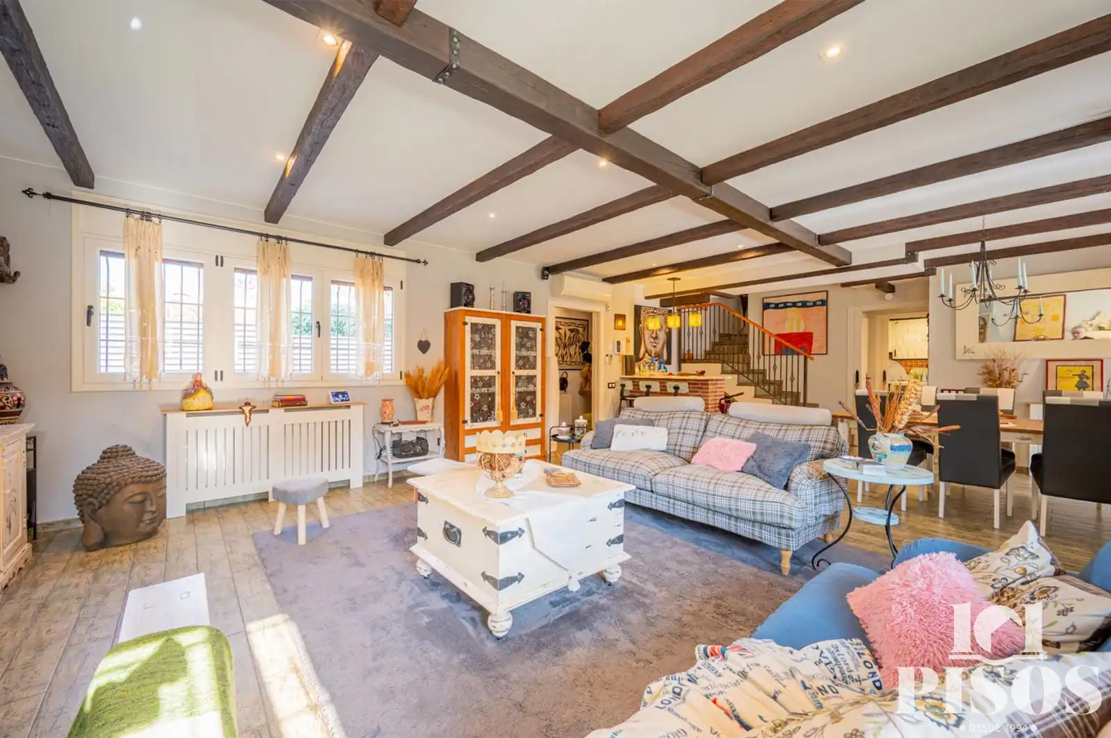 Sala de estar de Casa o chalet en venta en Rubí con Aire acondicionado, Calefacción y Trastero