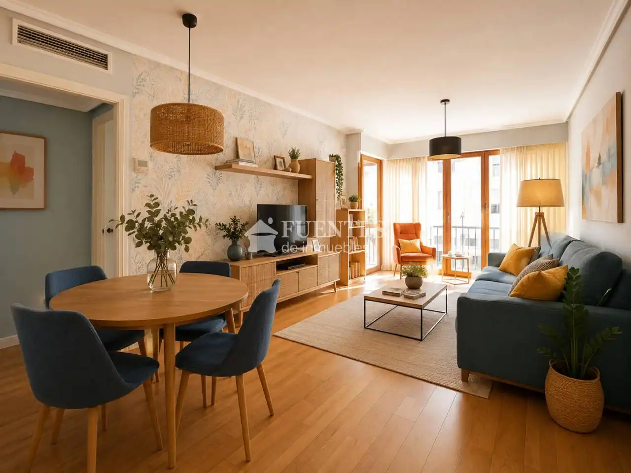 Living room of Flat for sale in Alicante / Alacant  with Air Conditioner, Terrace and Furnished