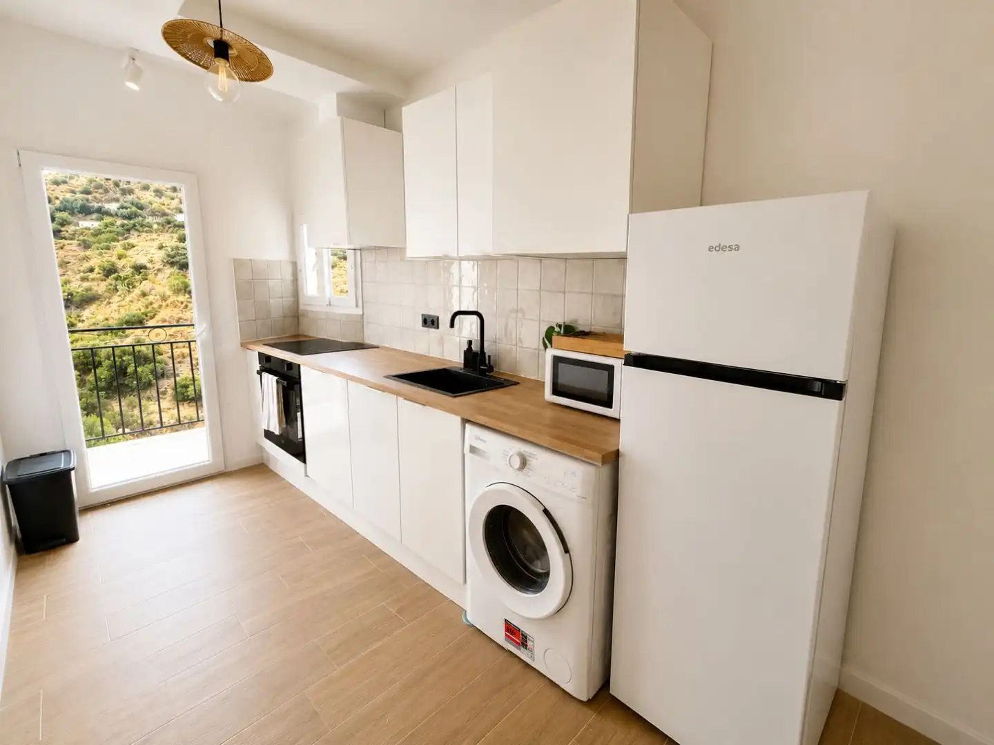 Kitchen of Flat for rent in Torrox  with Air Conditioner, Furnished and Balcony