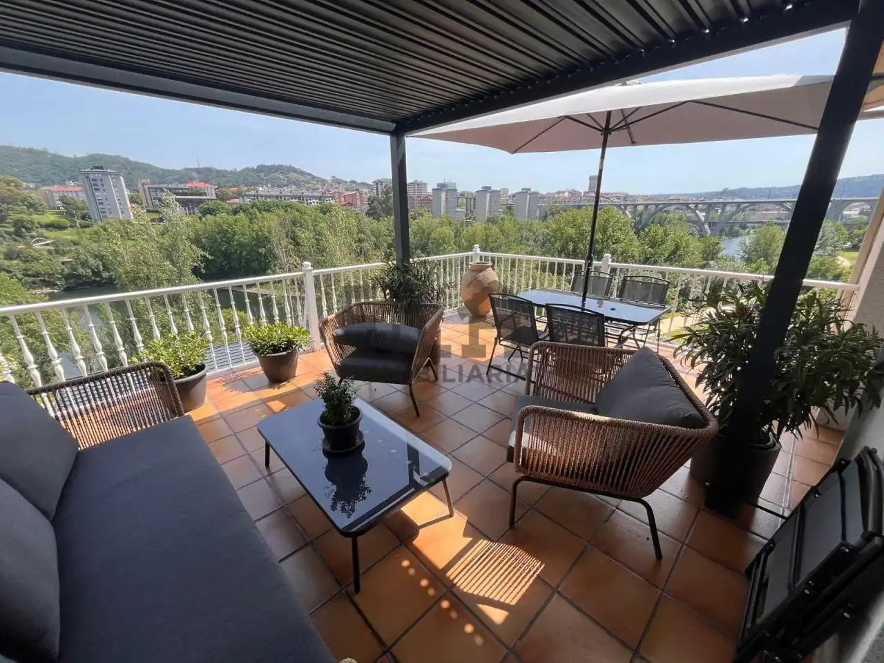 Terrace of Apartments for rent in Ourense Capital   with Air Conditioner, Heating and Parquet flooring