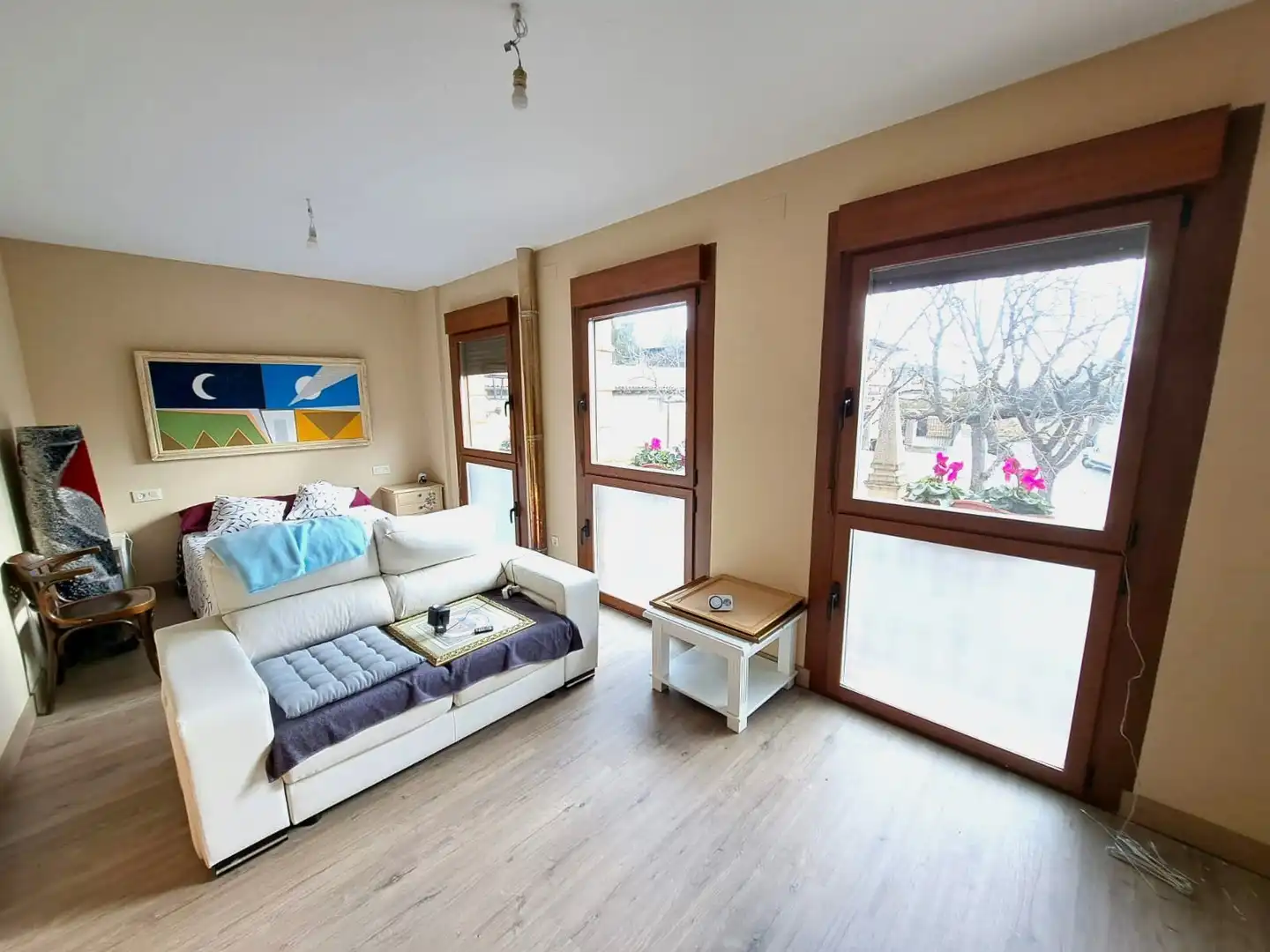 Sala de estar de Finca rústica en venta en Ollauri con Calefacción y Amueblado